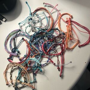 Colorful String Bracelets Set